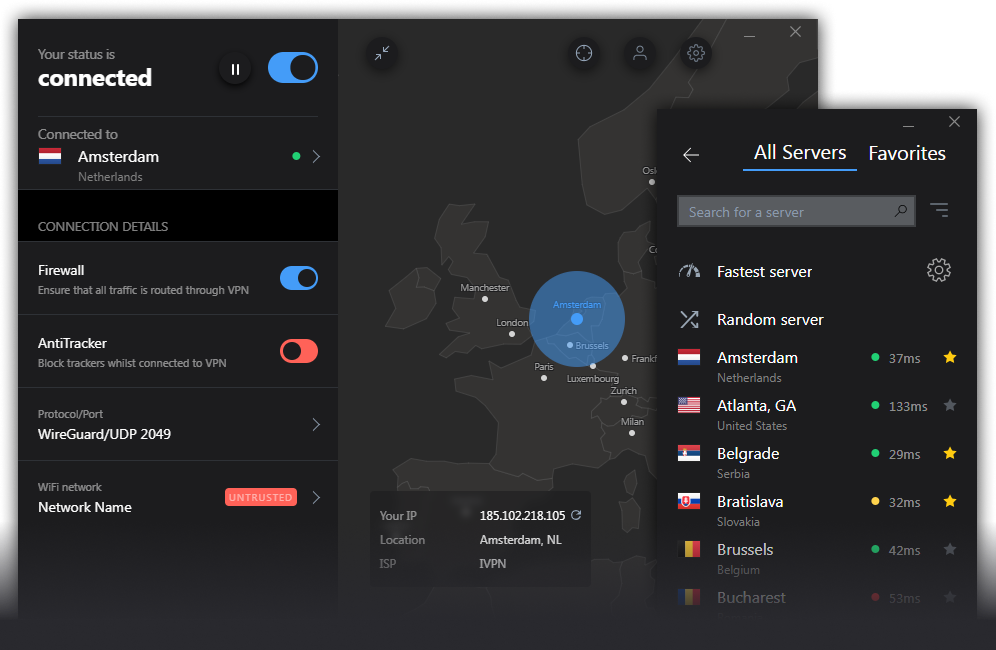 IVPN for Windows - Open-source VPN app for your Windows PC